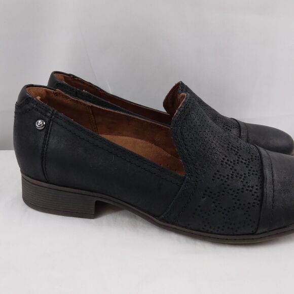 Rockport Cobb Hill Crosbie Slip On Loafer Black Leather Comfort Womens 7.5 - Picture 2 of 15